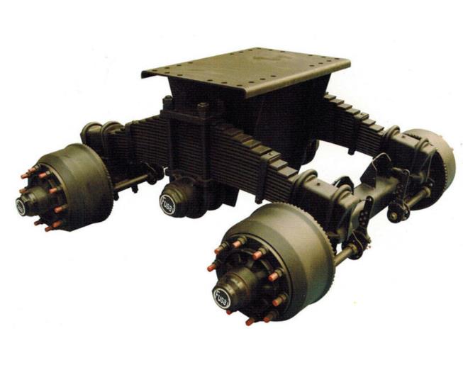 Suspensión de bogie de bastidor alto